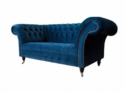 Chesterfield sofa couch upholstered couch 2-seater upholstered loveseat